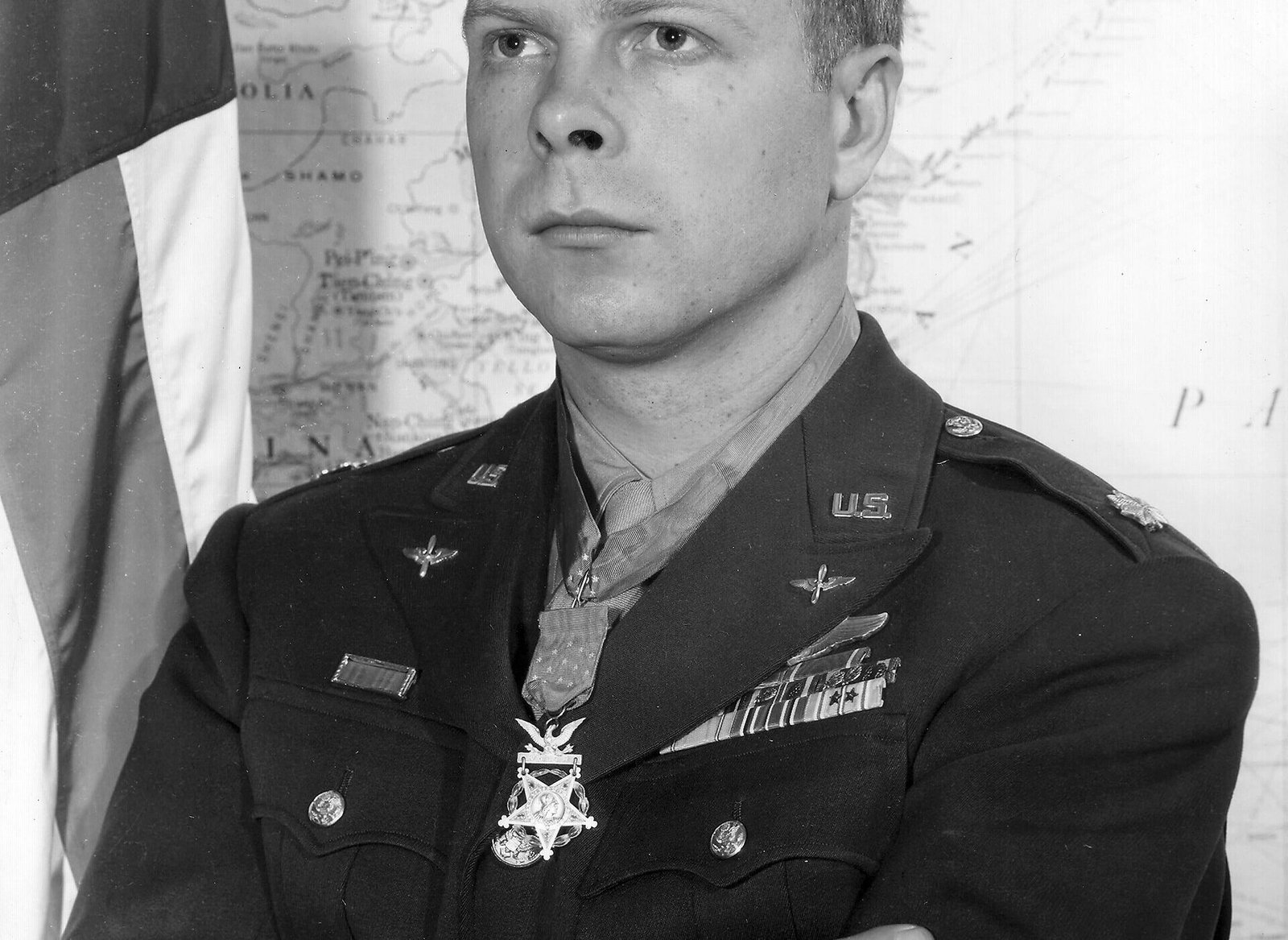 Major Richard I. “Dick” Bong, portrait