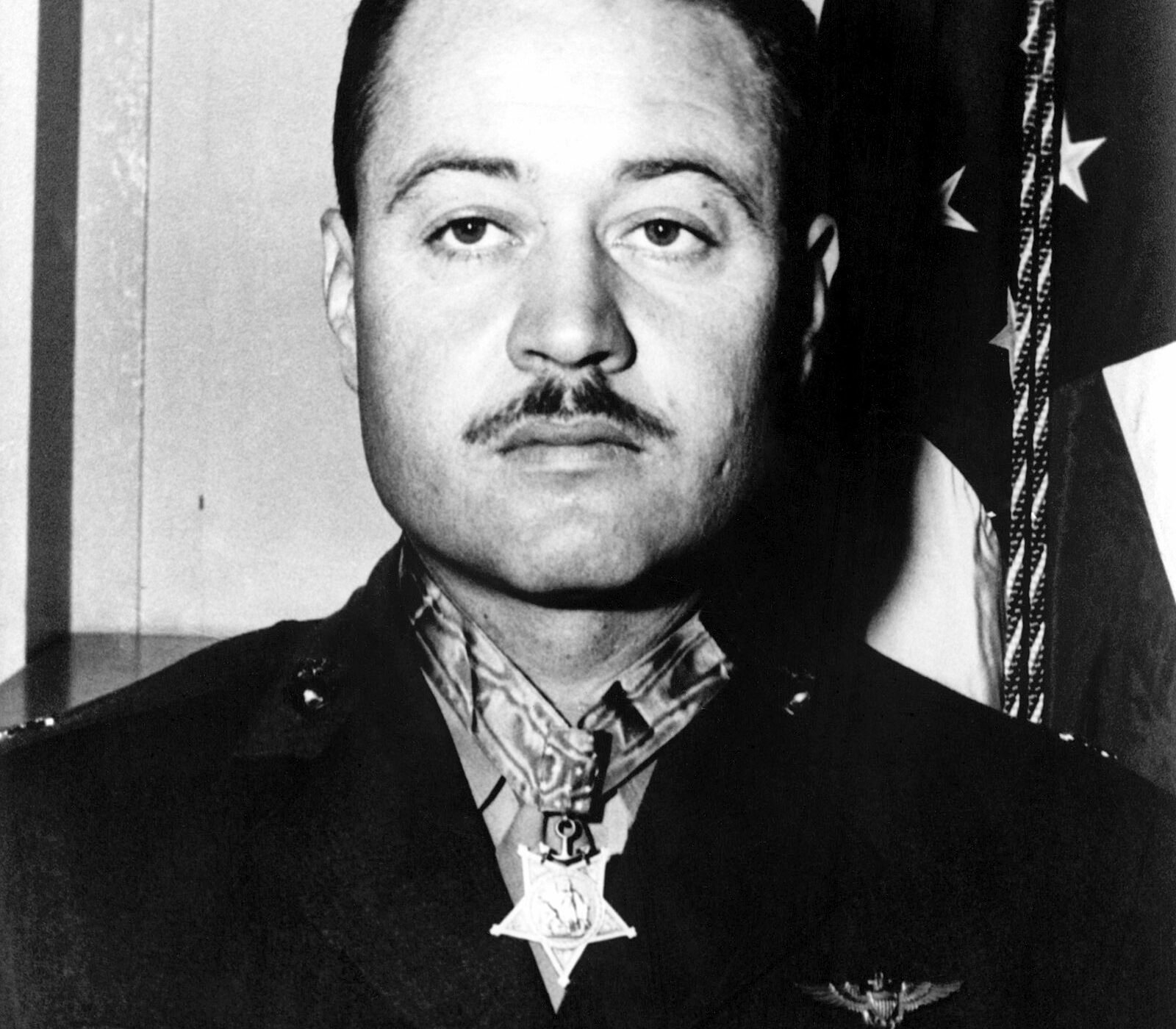 Official portrait of Lieutenant Colonel Gregory “Pappy” Boyington