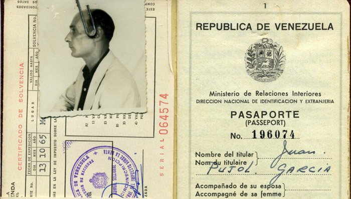 Juan Pujol García’s Venezuelan passport