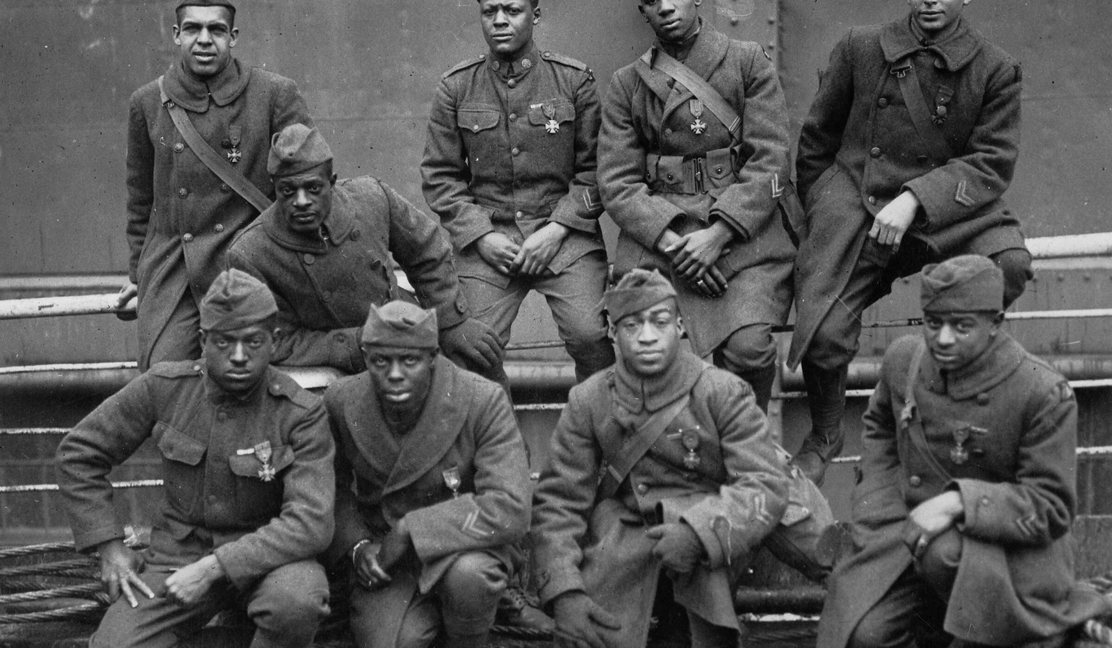 Men of the 369th Infantry who won the Croix de Guerre, 1919