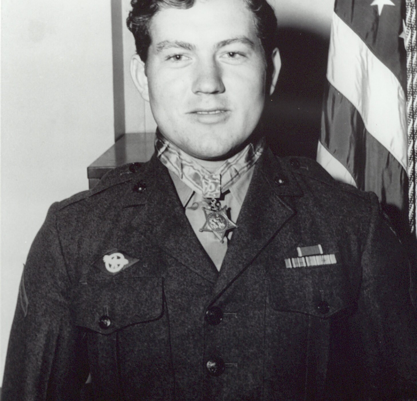 Private First Class Jacklyn H. Lucas, U.S. Marine Corps, Medal of Honor recipient