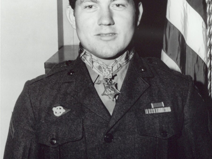 Private First Class Jacklyn H. Lucas, U.S. Marine Corps, Medal of Honor recipient