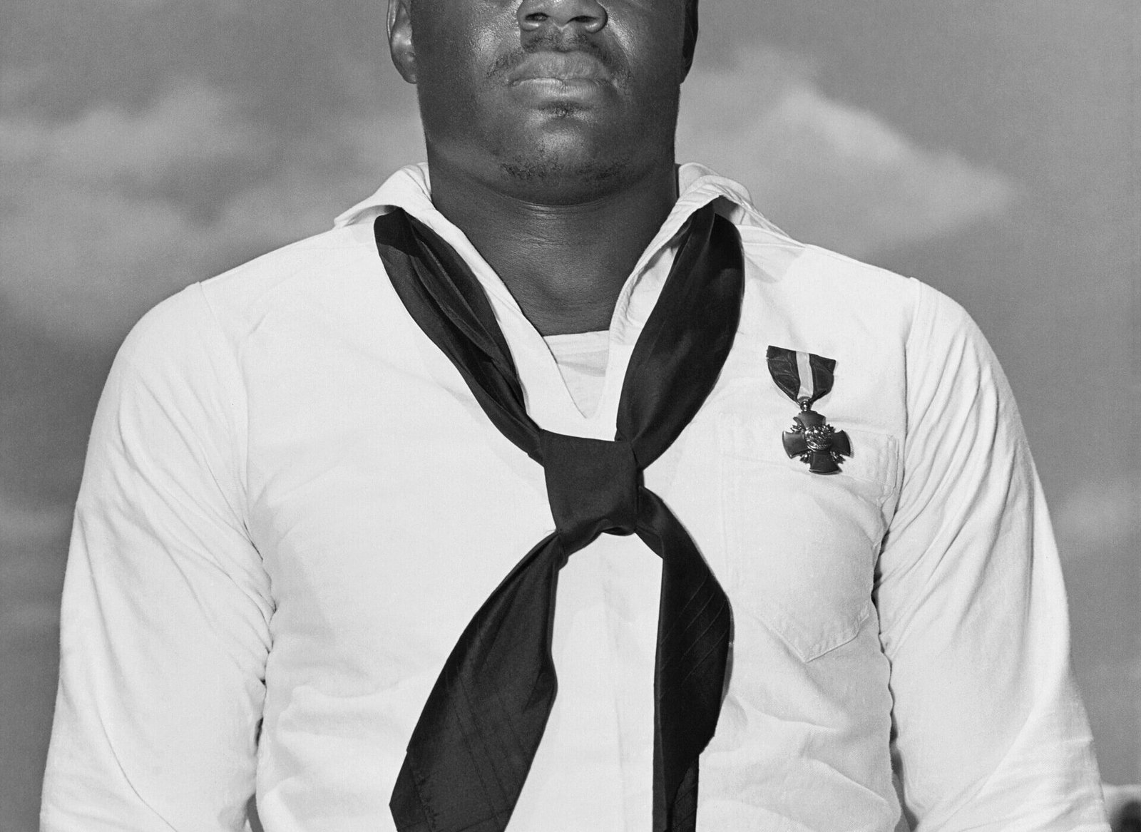 Doris Miller after receiving the Navy Cross, May 1942