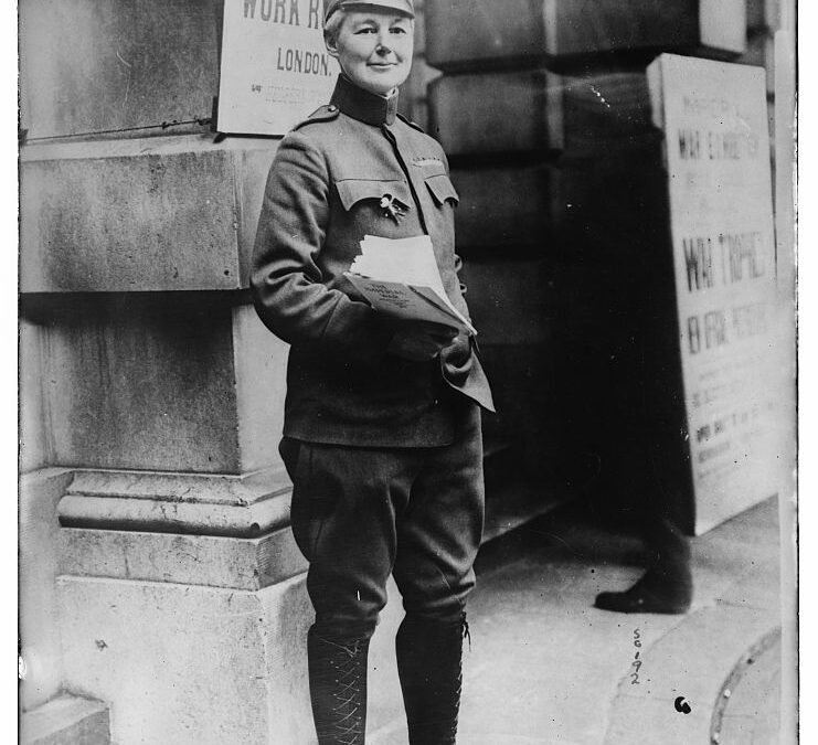 Sergeant Major Flora Sandes in Serbian army uniform