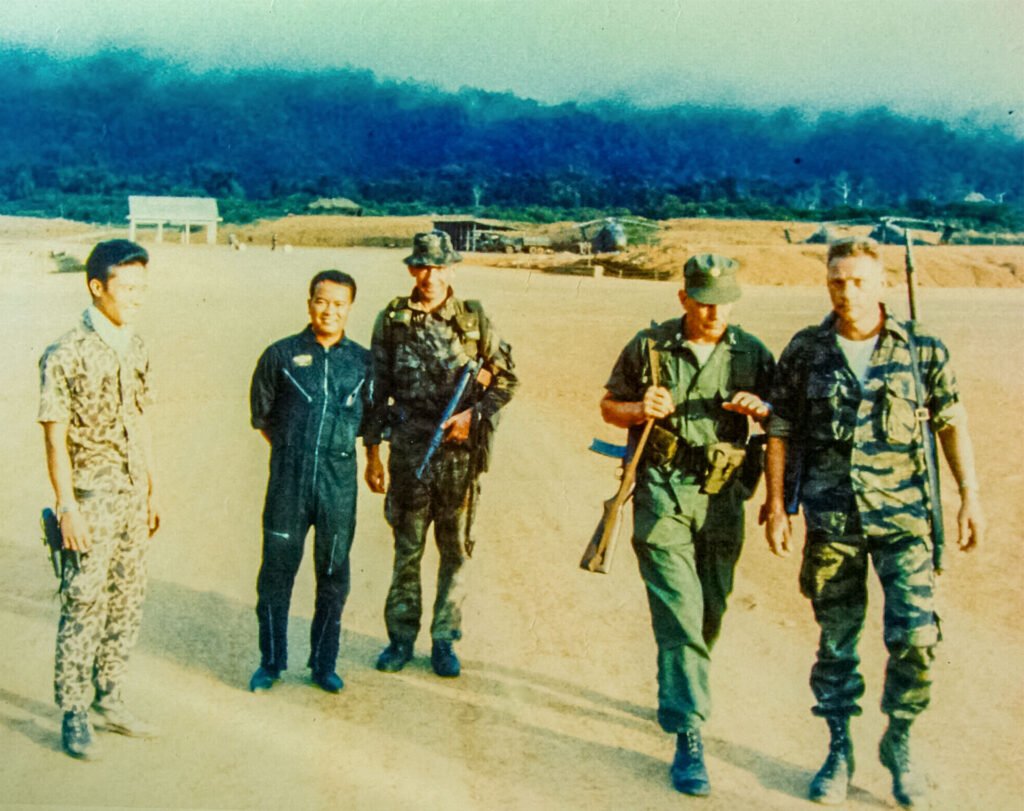 The last known photograph of Larry Thorne, in Vietnam on 15 October 1965