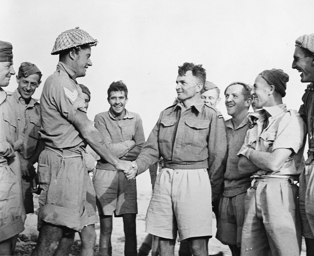Charles Upham VC with men of his platoon